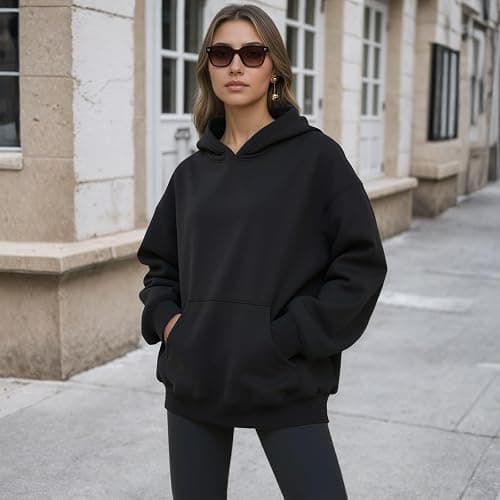 YARBCEN Womens Hooded Hoodies Sweatshirts - Long Sleeve Crewneck Sweaters With Pocket 2026 Fashion Spring Oversized Clothes thumbnail 4