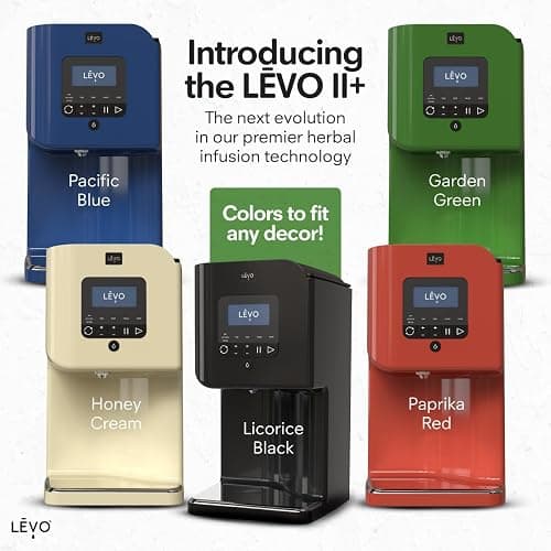 LEVO II+ - Herbal Oil Infusion Machine Plus Filter Technology - Botanical Extractor, Herb Dryer, Decarboxylator, Oil Infuser - Easy Edible Infusion Maker for Gummies, Brownies & More - Licorice Black thumbnail 2