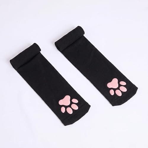 ABAFIP Cat Paw Stockings Thigh High Paw Pad Socks for Women | 3D Kitten Paw Pad Socks, Over Knee Length, Cat Feet Stockings for Halloween Cosplay Costume thumbnail 8