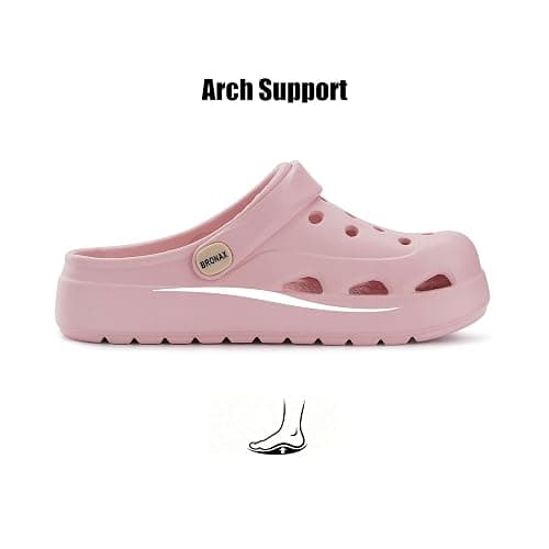 BRONAX Cushioned Arch Support Garden Clogs for Men and Women | Could-Like Sole, Supportive, Lightweight Comfort, Classic Style, Easy Slip on and off, Indoor and Outdoor Versatility thumbnail 3