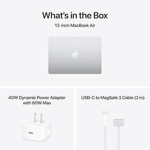 Apple 2026 MacBook Air 13-inch Laptop with M5 chip: Built for AI, 13.6-inch Liquid Retina Display, 16GB Unified Memory, 512GB SSD, 12MP Center Stage Camera, Touch ID, Wi-Fi 7; Silver thumbnail 9