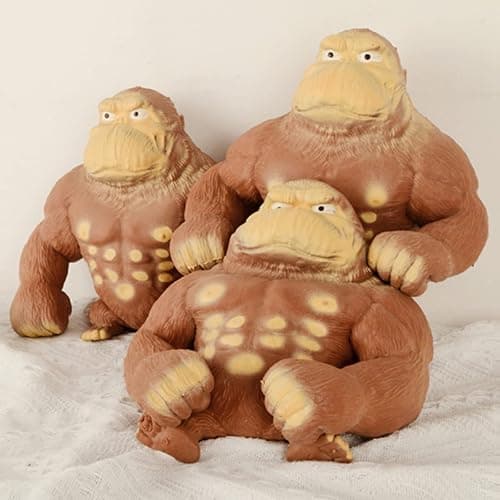 Squeeze Toy, Squishy Monkey Toy,Stretchy Glue-Sand Filled Rubber Gorilla,Elastic Stretchable, Autism,Decompression Toy for Adults and Children Animal for,Gift for Christmas, (Extra Large Edition) thumbnail 7