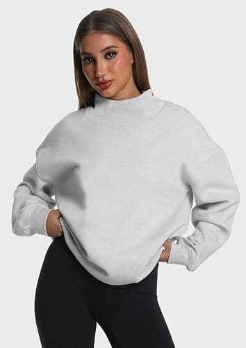 Kottke Womens Oversized Sweatshirts Turtleneck Pullover Long Sleeve Hoodies Tops Fall Fashion Outfits Clothes thumbnail 2