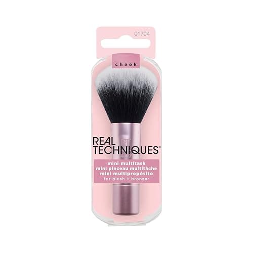 Real Techniques Mini Multitask Makeup Brush, For Blush, Bronzer & Powder, Face Brush with Custom-Cut Synthetic Bristles, For Loose & Pressed Powder, Travel Sized, Vegan & Cruelty-Free, 1 Count thumbnail 2