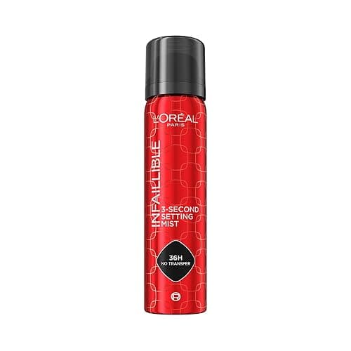 L'Oréal Paris, Spray Fissante per il Make-Up, No Transfer, Ad Asciugatura Rapida, Tenuta Fino a 36H, A Prova di Sudore e Umidità, Infaillible 3-Second Face Setting Mist, 75 ml - Image 1