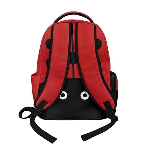Puxucrazy Ladybug Backpack for Girls Kids Bookbag for School 17 Inch Large Capacity School Bag with Adjustable Strap for Preschool Kindergarten Daypack Age 6-8 thumbnail 4