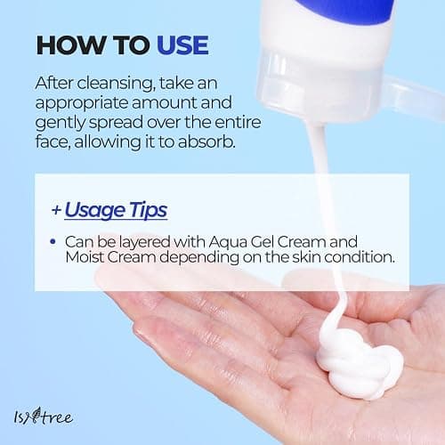 ISNTREE Hyaluronic Acid Moist Cream 100ml, 3.38 fl.oz | Korean Skincare | Deep Hydration for Dry Skin | Balances Oil & Moisture | Lightweight & Non-Greasy | Fragrance-Free thumbnail 8