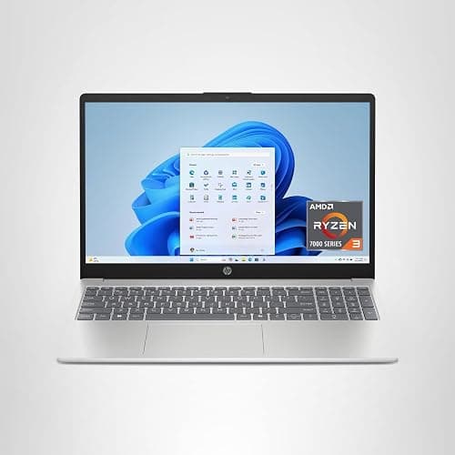 HP 15.6 inch Laptop, HD Touchscreen Display, AMD Ryzen 3 7320U, 8 GB RAM, 128 GB SSD, AMD Radeon Graphics, Windows 11 Home in S Mode, Natural Silver, 15- fc0099nr thumbnail 13