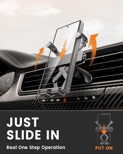 Delobon Car Phone Holder Mount [Designed for Foldable Phones] for Samsung Galaxy Z Fold 7 6 5 4 3 2 S25 Ultra Pixel 9 Pro Fold iPhone 16 15 14 thumbnail 2