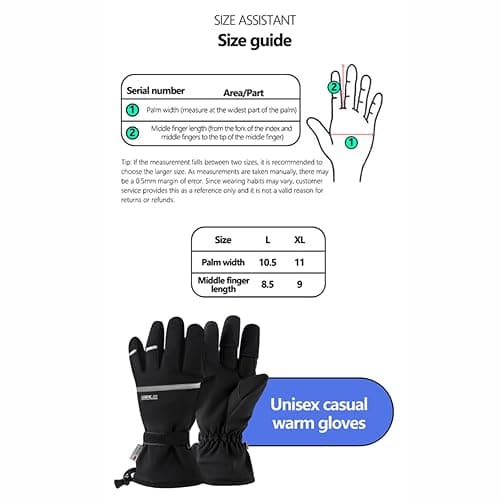 YUULNMOP Drone Flight Gloves Photography Gloves Suitable for Outdoor Professional Photographers Cycling Mountaineering Walking Driving Skiing Winter Warm Gloves Size L/XL thumbnail 9