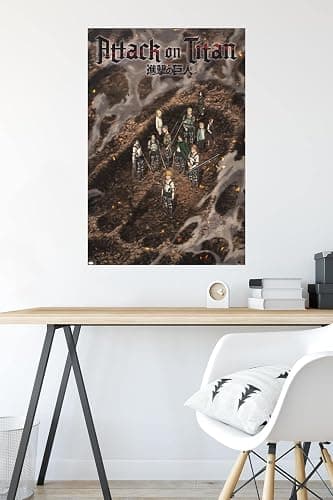 Trends International Attack on Titan: The Final Season - Part 3 Teaser Wall Poster, 34L x 22.4W, Unframed Version thumbnail 4