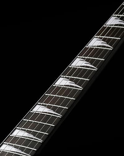 WestCreek Guitars HIGH VOLTAGE（HV）Heavy Metal Solid Body Electric Guitar | Mahogany Body, Maple Neck, Rosewood Fretboard, Rounded End Frets, Bone Nut, 22 Frets (Black) thumbnail 6