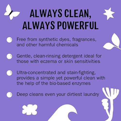 Molly's Suds Liquid Laundry Detergent | Clean Laundry Detergent Soap for Sensitive Skin | 2x Concentrated, High Efficiency (HE) (Lavender - 200 Loads) thumbnail 2