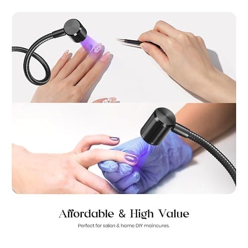 Beetles UV Nail Lamp for Gel Polish Mini LED Light with Clamp for Nail Art Design Fingernail Extension Quicky-Dry Curing Lamp for Techs Manicure Salon DIY at Home thumbnail 6