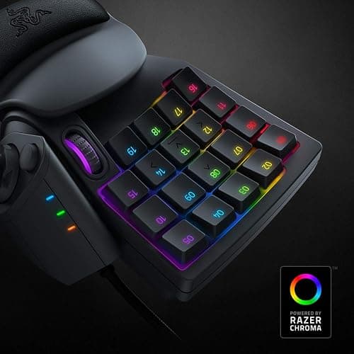 Razer Tartarus V2 Gaming Keypad: Mecha Membrane Key Switches - One Handed Keyboard - 32 Programmable Keys - Customizable Chroma RGB Lighting - Programmable Macros - Snap Tap - Black thumbnail 4