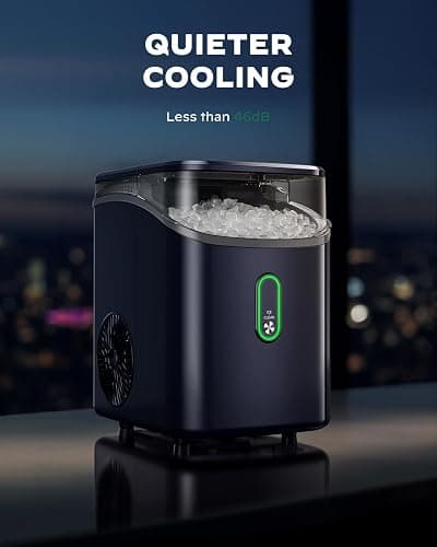 Silonn Nugget Ice Maker Countertop, Pebble Ice Maker with Crushed Ice, One-Click Operation Ice Machine with Self-Cleaning, 33lbs/24H for Home, Kitchen, Office, Blue thumbnail 6