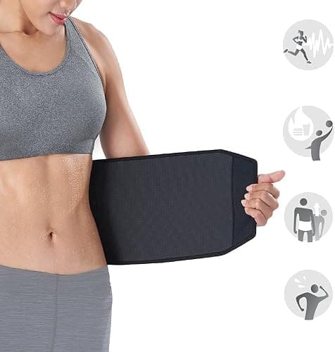 Bracoo Ceinture Abdominale de Sudation SE22 - Ceinture Amincissante Néoprène pour Femme et Homme, Gaine Ventre Plat pour Sport et Sauna thumbnail 2