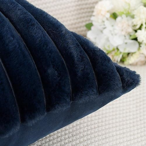 Navy blue 2 pack pillows thumbnail 5