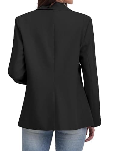 ELLEVEN Women's Blazer Business Casual Lightweight Suit - Long Sleeve Slim Fit Work Office Jacket with Pockets thumbnail 2