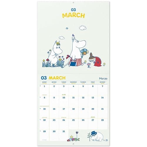 Official Moomin Wall Calendar 2026 12" x 12" FSC® Plastic Free - Starts Week On Sunday | Family Planner Calendar 2026 thumbnail 5
