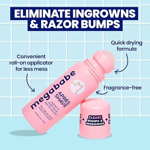 Megababe Après Shave | Post-Shave & Waxing | Ingrown Hair & Razor Bump Roll-On Treatment for Women | Bikini, Armpits & Legs (3.0 fl oz) thumbnail 2