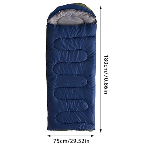 Sleeping Bags For Adults, Camping Sleeping Bag Warm Sleeping Bag Lightweight Waterproof Single Sleeping Bag Survival Sleeping Bag For Camping Hiking Backpacking Outdoor & Indoor Activities180cm X 75cm thumbnail 4