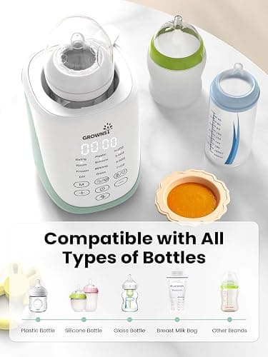 GROWNSY Nutri Bottle Warmer with Innovative Auto-Lift Feature, 10-in-1 Fast Baby Bottle Warmer with Night Light, Retain Nutrients Milk Warmer for All Bottles thumbnail 7
