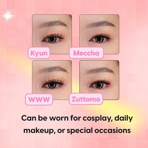 KARA BEAUTY MANGA LASHES Manga Style False Eyelashes KYUN - Faux Spiky Anime Lash with Natural Dimension - Lightweight Flexible Band Strip Lashes for Anime Cosplay, Press On Lash Extension Kit thumbnail 3