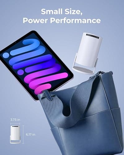 CLOKOWE Mini Projector with WiFi and Bluetooth - Built-in Apps, Smart Portable Projector with 180° Rotation, Auto Keystone, Support 1080P, Compatible with HDMI/USB/TV Stick/Smartphone/Laptop thumbnail 7