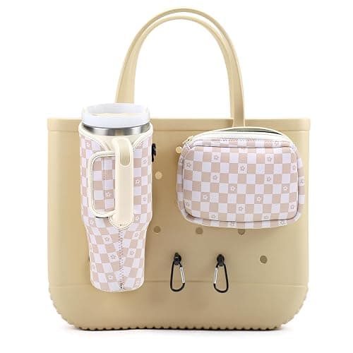 MEETI 4PCS Organizer Holder for Bogg Bag, Accessories for Bogg Bags, Phone & Cup Holder compatible with Bogg Bag Original, Bag is not included - Image 1