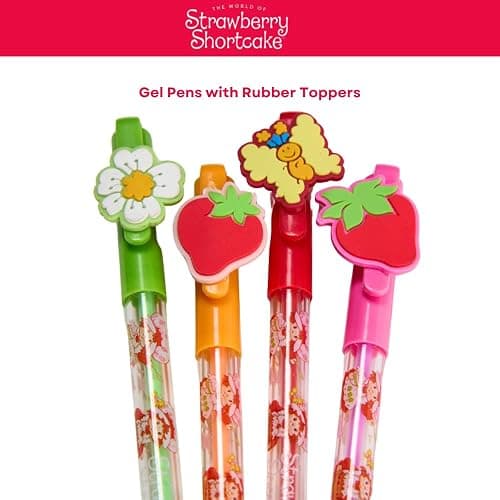 Innovative Designs Strawberry Shortcake Journal Set with Pens for Kids and Girls, 80 Lined Page Spiral Notebook with 4 Colored Gel Pens thumbnail 4