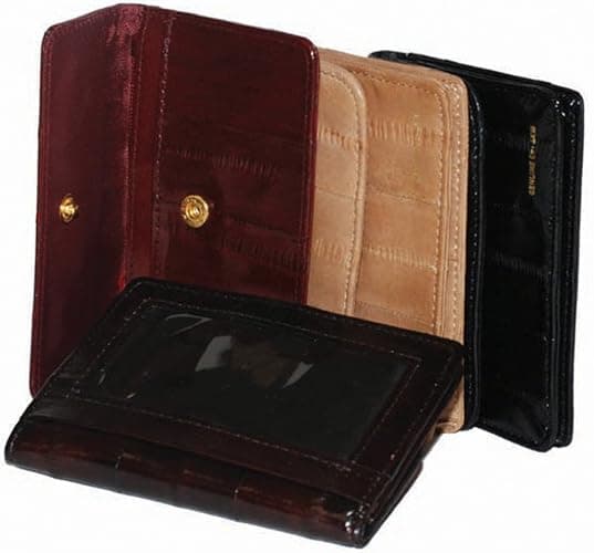 Genuine Eel Skin Leather Womens Coin Purse Change Wallet thumbnail 3