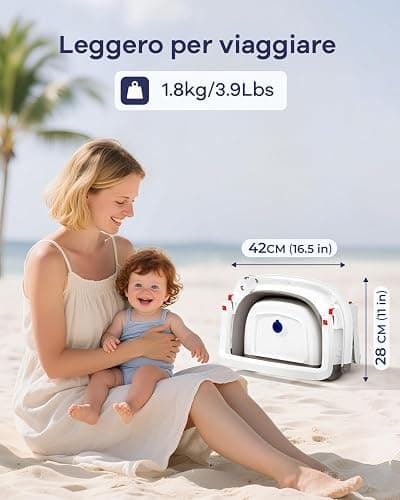 2 in 1 Bagnetto neonato con supporto, vaschetta da bagno con rete di sostegno per neonati e bambini piccoli, design multiuso e pieghevole per riporla facilmente, grigia thumbnail 7