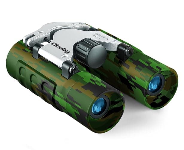 Obuby Real Binoculars for Kids Gifts for 3-12 Years Boys Girls 8x21 High-Resolution Optics Compact Toy Binocular for Bird Watching,Travel, Camping - Image 1