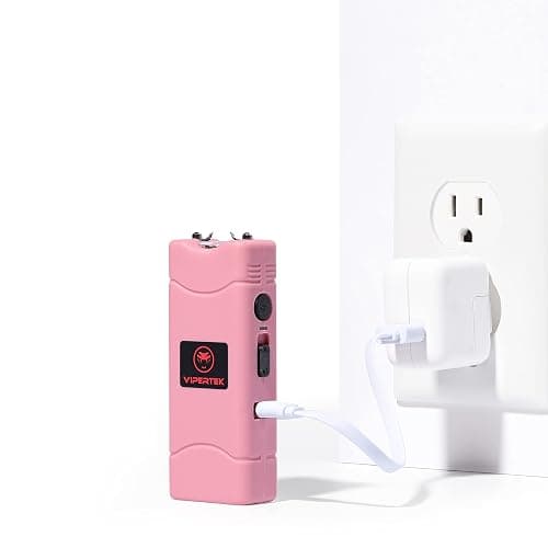 VIPERTEK VTS-881 Micro Stun Gun for Self Defense Rechargeable with LED Flashlight thumbnail 7