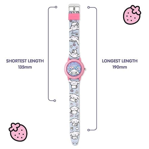 Hello Kitty Cinnamonroll Children's Time Teacher Learn to Tell the Time Watch for School, Gifts for Kids, Girls thumbnail 3