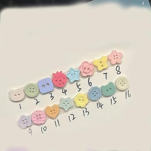 3D Buttons Gel Nail Art Mold Silicone Tools Nails Women DIY Manicure Design Multiple Shapes Button Small Model Resin Buckle Gel Molds for Accessories Supplies thumbnail 6