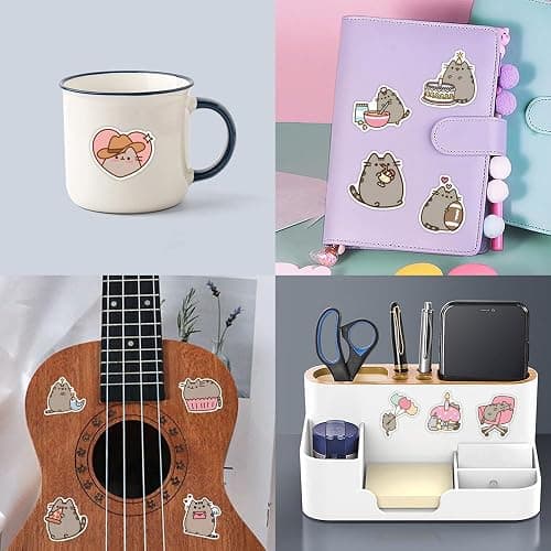 110pcs Cartoon Pushee Stickers for Kids,Vinyl Waterproof Pushee Decal for Water Bottle Laptop Toy Sticker for DIY Decorate Bumper Phone Hard Hat Kids Teens Gifts thumbnail 7
