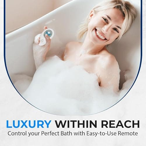 SereneLife Bubble Bath Mat, Bathtub Mat with Air Massage and Remote Control, Waterproof, Non-Slip, Adjustable Bubble Intensity, Aroma Diffuser, 47x14.2 Inch Full Body Spa Massager thumbnail 7