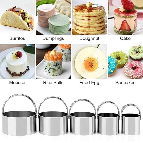 Pastry Cutter, Biscuit Cutter, Dough Scraper, Silicone Baking Mats, Stainless Steel Pastry Blender Set, Dough Cutter Biscuit Cutter Baking Pastry Mat Dough Blender Tools & Pastry Utensils (5 Pcs/Set) thumbnail 6