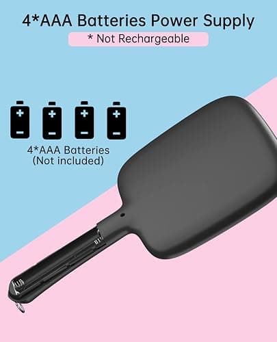 Famihomii Hand Mirror with 3 Light Color & Dimmable, Lighted Handheld Mirror, Lightweight & Durable, Portable & Hangable for Makeup Application, Hair Styling, Shaving, Battery Operated thumbnail 8