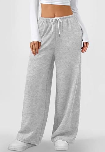 LYHIPSS Sweatpants Women Baggy Wide Leg Lounge Casual Pajama Sweat Pants thumbnail 4