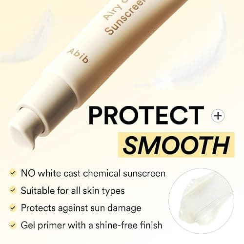 Abib Airy Clear Sunscreen Gel SPF30 1.01 fl.oz / 30 g (Semi- matte) | Korean Suncreen, Suncare, Sunblock, No White cast, Primer poreless thumbnail 2