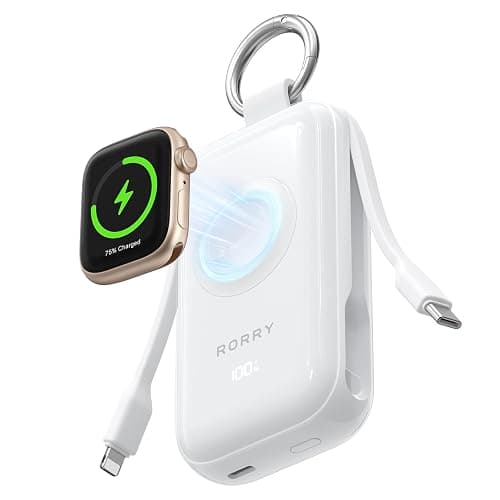RORRY CharmGo Pro 45W Portable Charger Power Bank 10000mAh Battery Pack | Fast Charging, Built-in Cables, 3-in-1 Keychain Design, for iPhone, Apple Watch, iPad, MacBook, Travel Essential, Pocket Size - Image 1