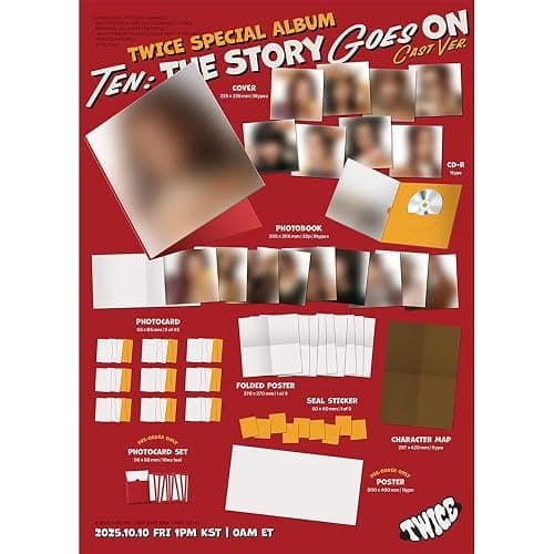 [Cast ver.] TWICE - TEN : THE STORY GOES ON (Member Selectable) (NAYEON) thumbnail 2