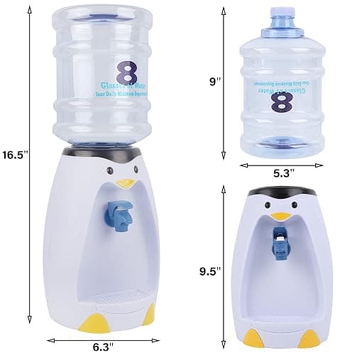 YOFIT 2.5 Liters Mini Water Dispenser 8 Glasses Water Dispenser Penguin Style thumbnail 2