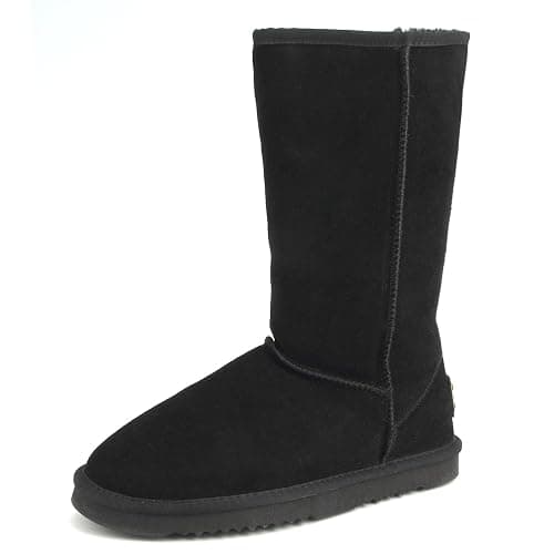AUSLAND Genuine Suede Women's Classic Snow Boots Waterproof Winter Boot - Image 1