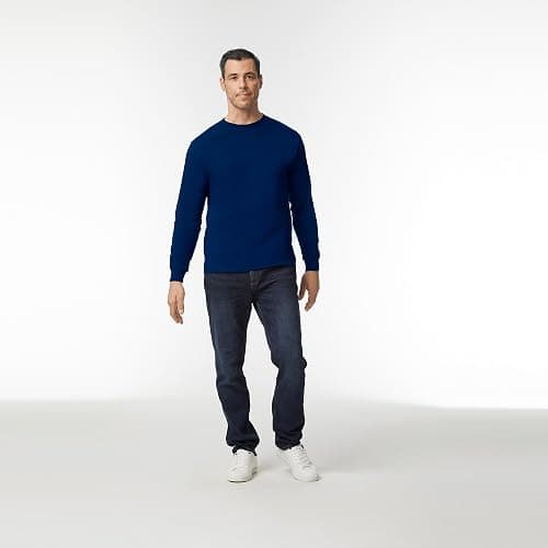 Gildan Adult Heavy Cotton Long Sleeve T-Shirt, Style G5400, 2-Pack thumbnail 3