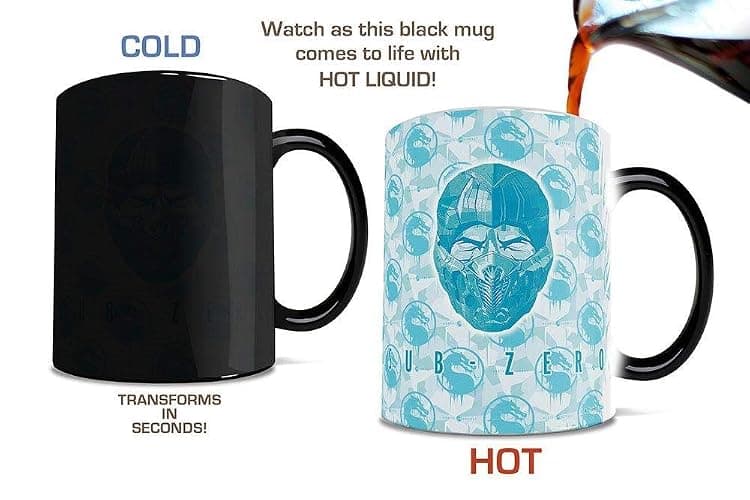 Morphing Mugs Mortal Kombat – 2021 – Sub-Zero – One 11 oz Color Changing Heat Sensitive Ceramic Mug – Image Revealed When HOT Liquid Is Added! thumbnail 4