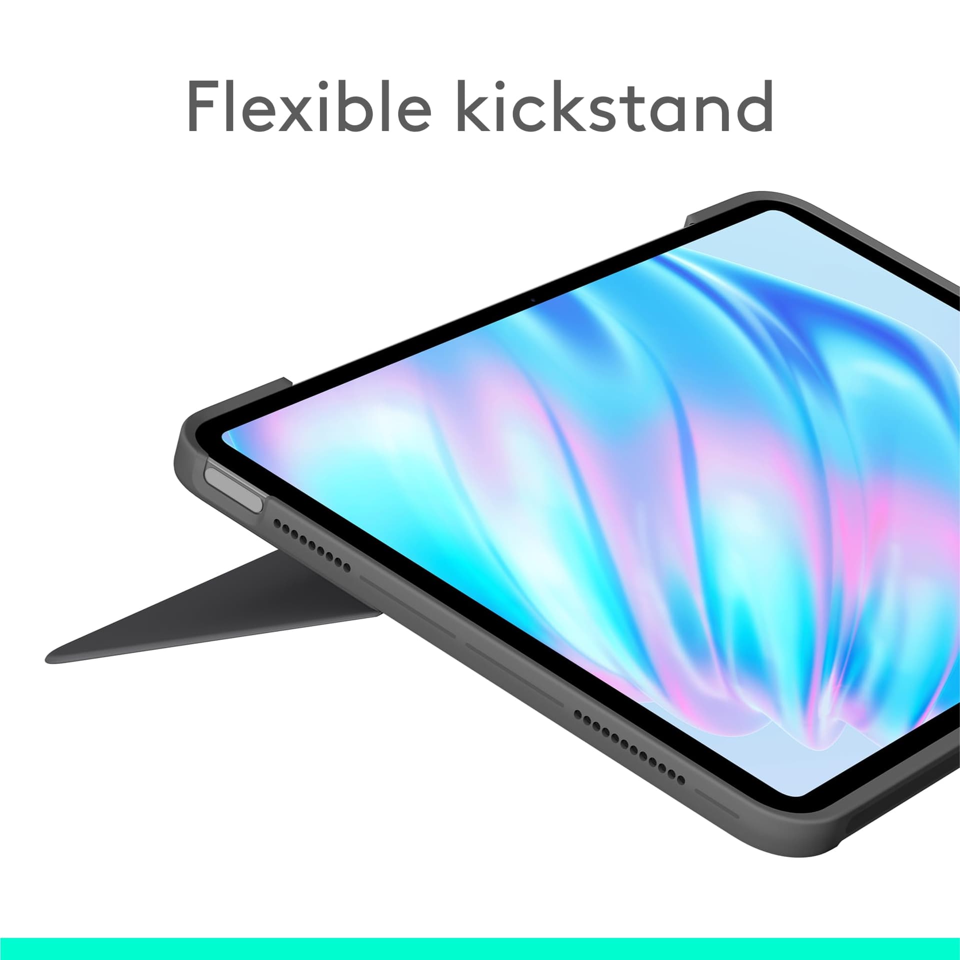 Logitech Combo Touch iPad Air 11-inch (M2 & M3), iPad Air (5th gen - 2022) Keyboard Case - Detachable Backlit Keyboard with Kickstand thumbnail 2